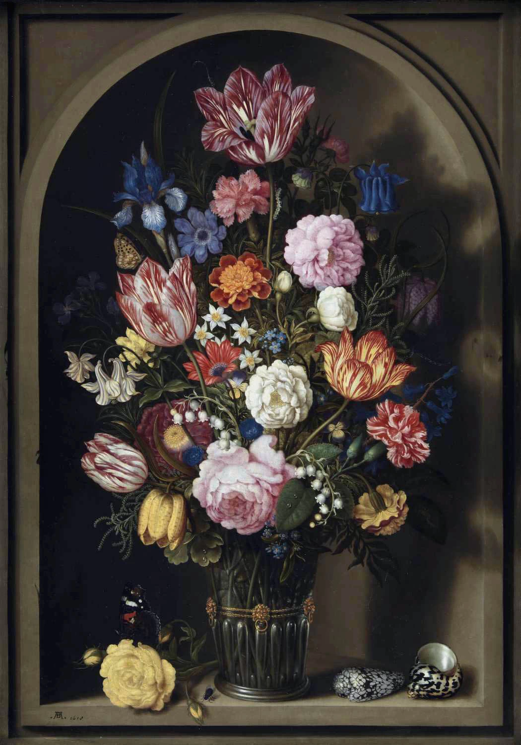 Bouquet di fiori in un vaso - Statens Museum for Kunst, Copenhagen
